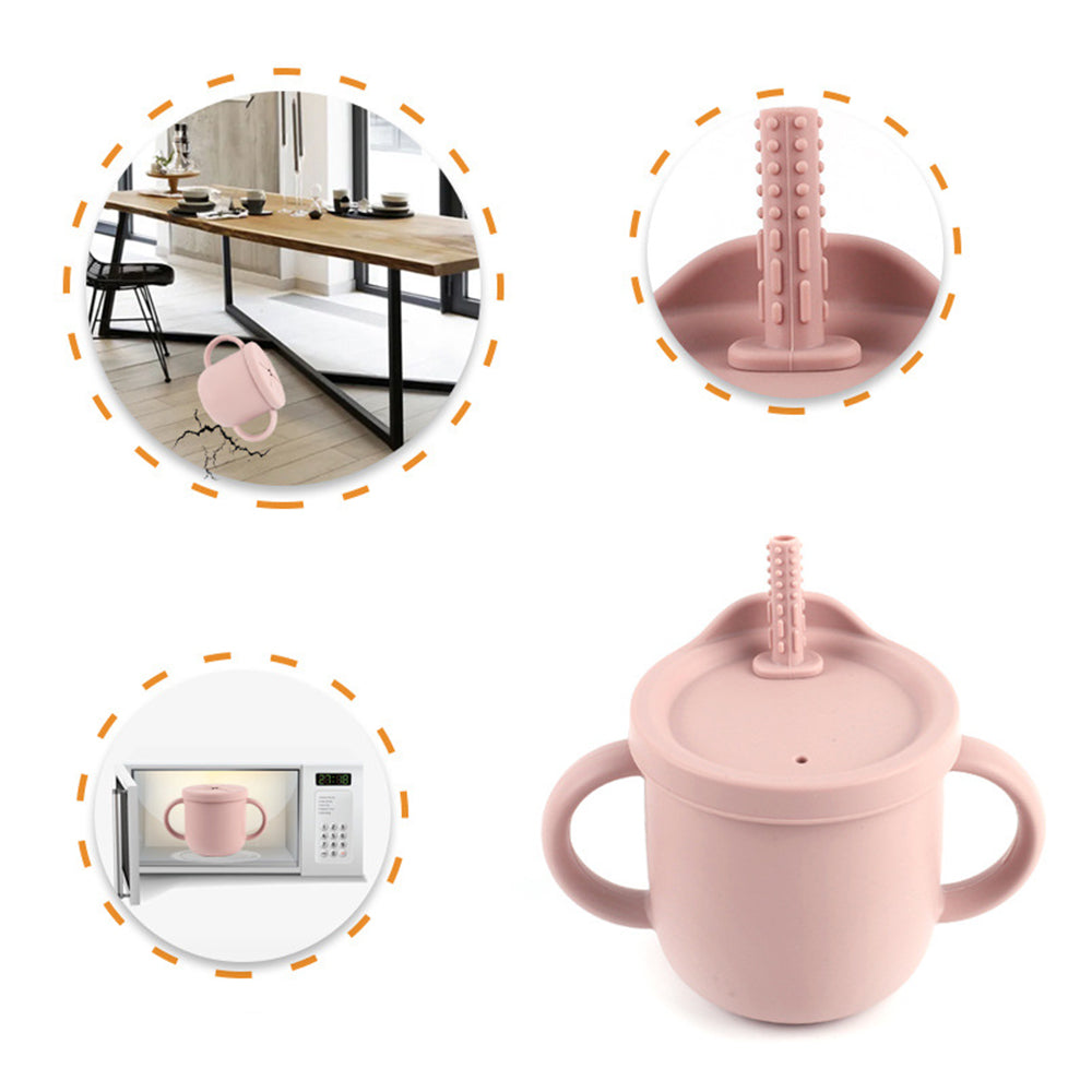 ZP2004B 250ML Toddler Straw Cup Baby Training Drinking Cup with Dual Handles (with Silicone Material FDA Report) ZP2004B 250ML Toddler Straw Cup Baby Training Drinking Cup with Dual Handles (with Silicone Material FDA Report)